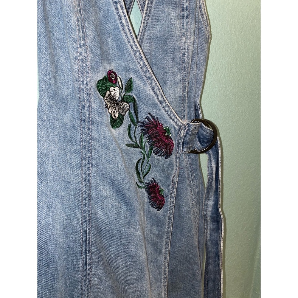 H&M Coachella Denim Wrap Dress - Picture 2 of 8